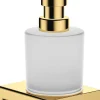 Distributeur de savon liquide aspect doré poli Addstoris Hansgrohe