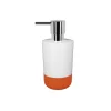 Distributeur de savon MOJI Orange et Blanc Spirella
