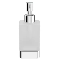 Distributeur de savon mural acier inoxydable chromé Teesta GoodHome