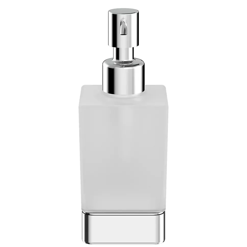 Distributeur de savon mural acier inoxydable chromé Teesta GoodHome