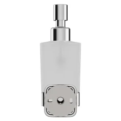 Distributeur de savon mural acier inoxydable chromé Teesta GoodHome