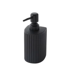 Distributeur de savon noir en céramique effet reliefs, Levasseur Archy