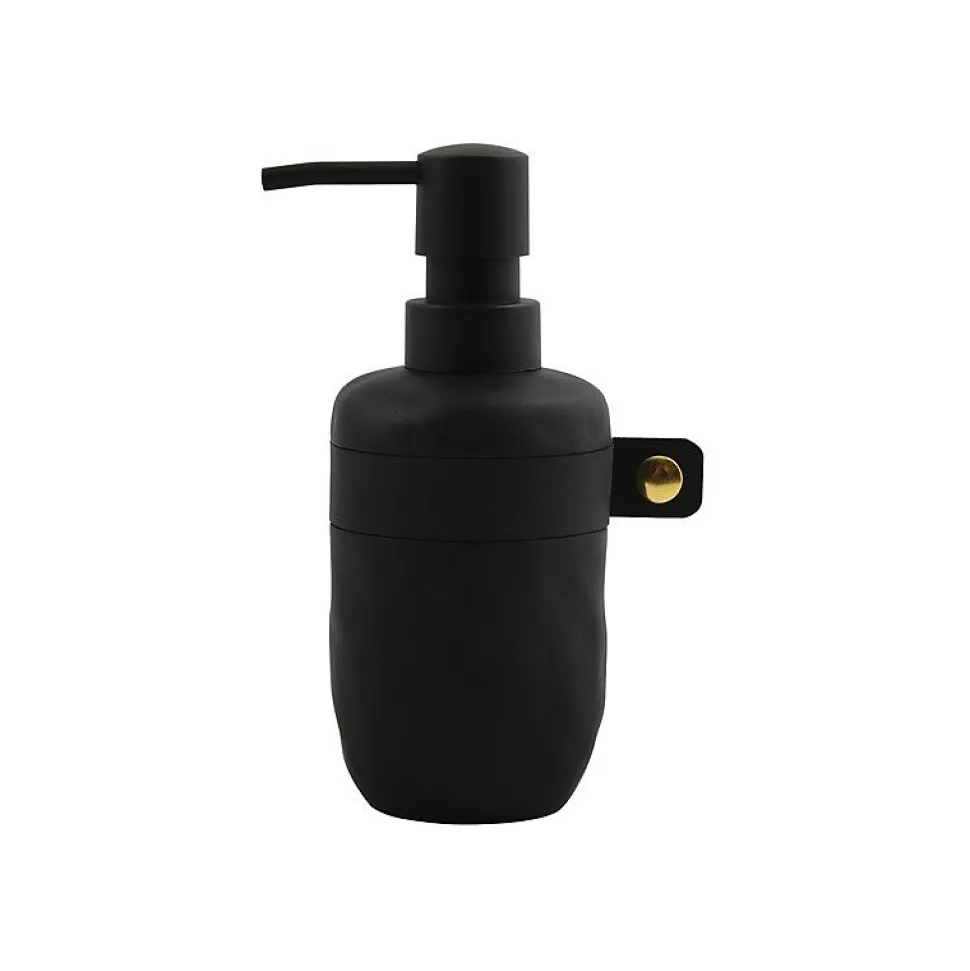 Distributeur de savon Polyrésine LIO Noir Spirella