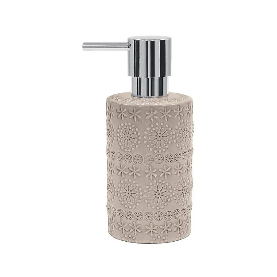Distributeur de savon Porcelaine RELIEF Beige Spirella