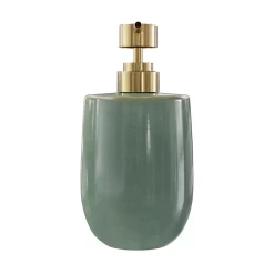 Distributeur de savon vert et doré l.9 x H.16,7 x P.9 cm, GoodHome Boann