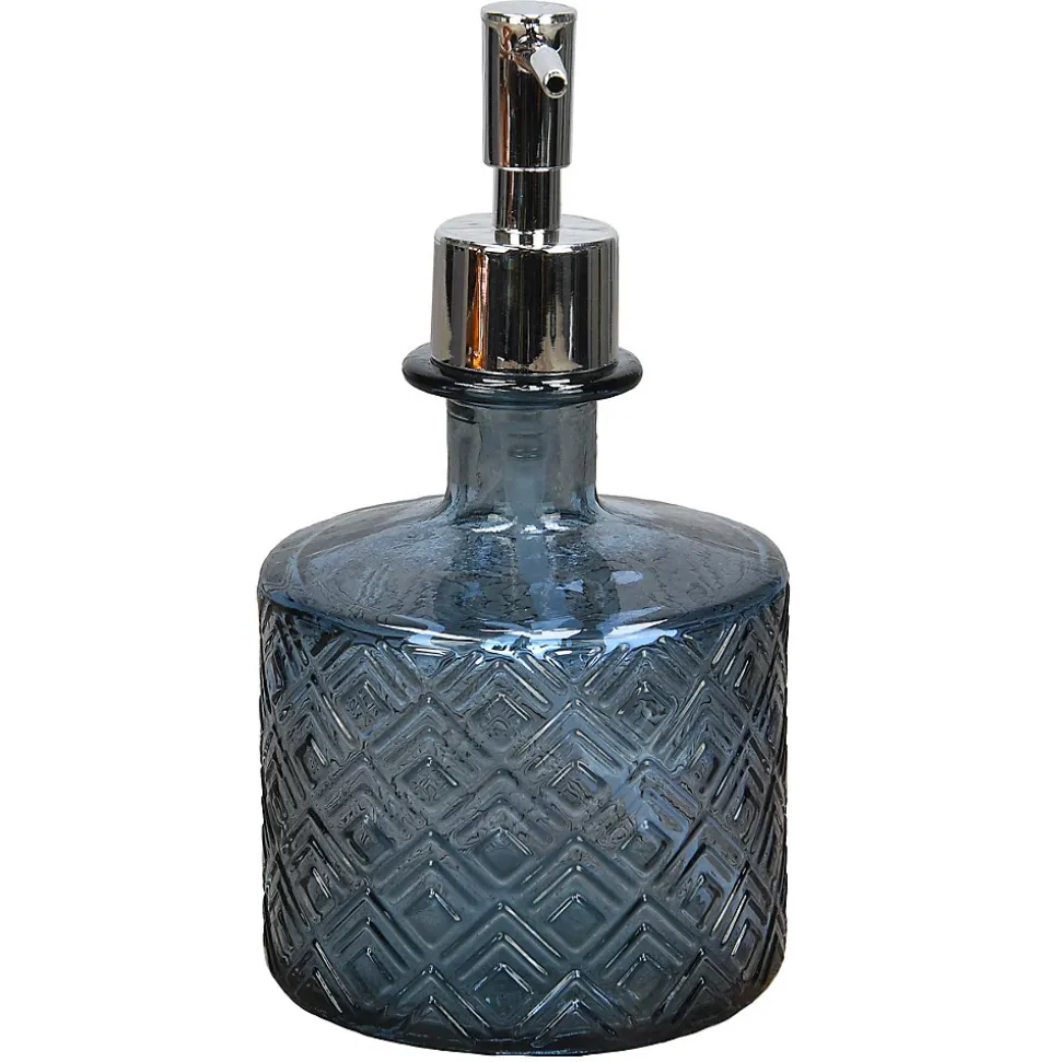 Distributeur de Savon Verre Recyclé Indigo 17,5 cm BRAID