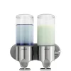 Distributeur double de savon effet brossé Simplehuman