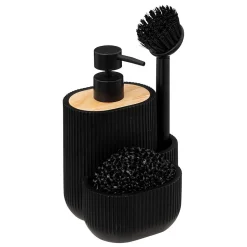 Distributeur savon avec accessoires 500ml Blackwood noir - Noir- 5five