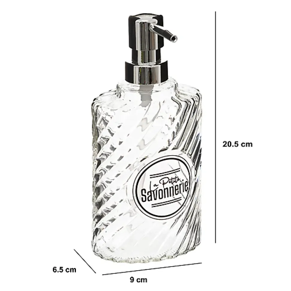 Distributeur Savon Verre Box - Gris- 5five