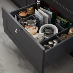 Diviseur pour casserolier GoodHome Soto gris anthracite