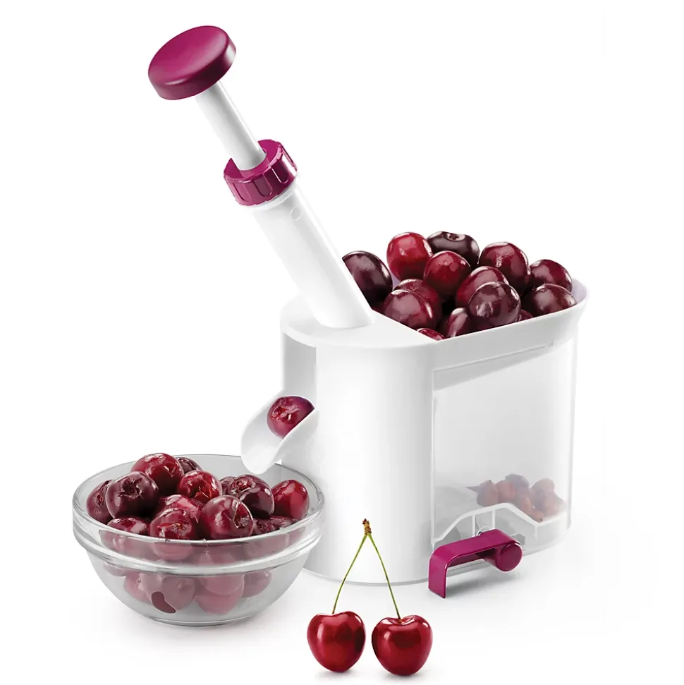 Dénoyauteur Cherry à cerises et à olives Blanc