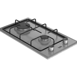 Domino gaz 30cm 2 feux inox Beko HDCG32220FX