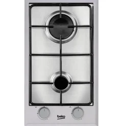 Domino gaz 30cm 2 feux inox Beko HDCG32220FX