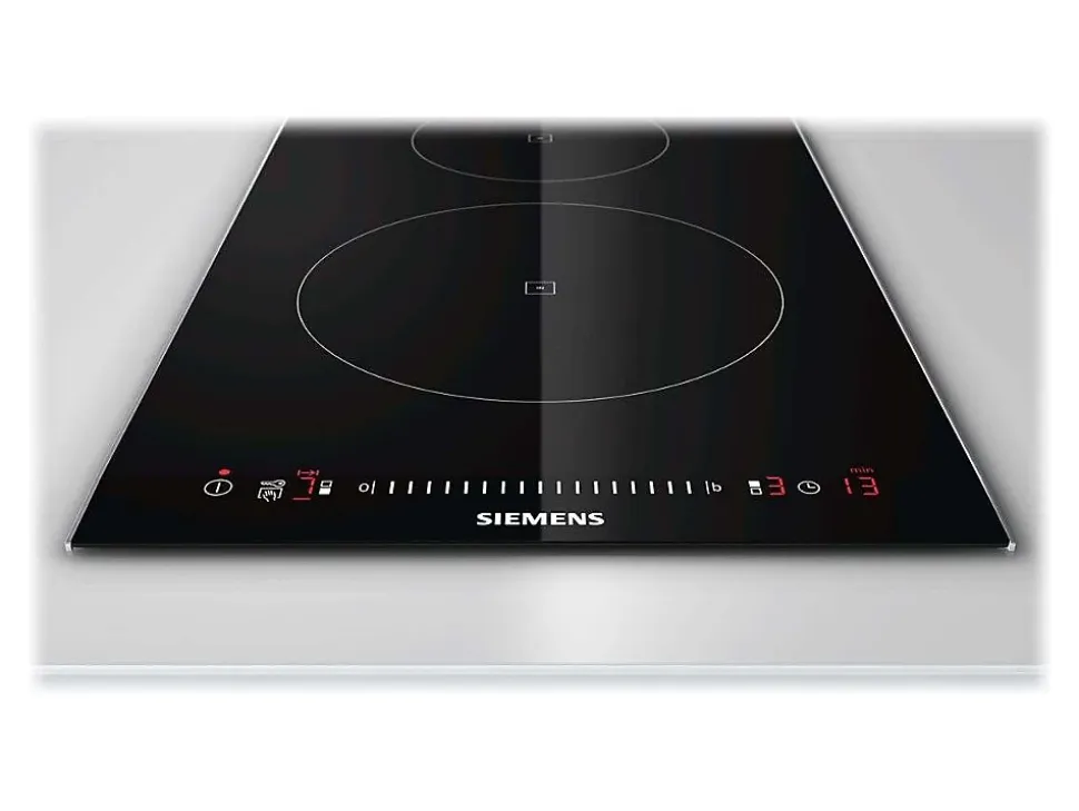 Domino induction 30cm 2 feux 3700w noir Siemens EH375FBB1E iq100