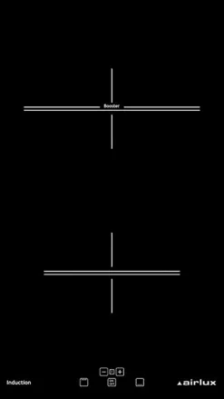 Domino induction 30cm 3000w noir Airlux ATI322BK
