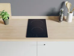 Domino vitrocéramique 30cm 2 foyers noir Candy CDH30 smart