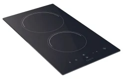 Domino vitrocéramique 30cm 2 foyers noir Candy CDH30 smart