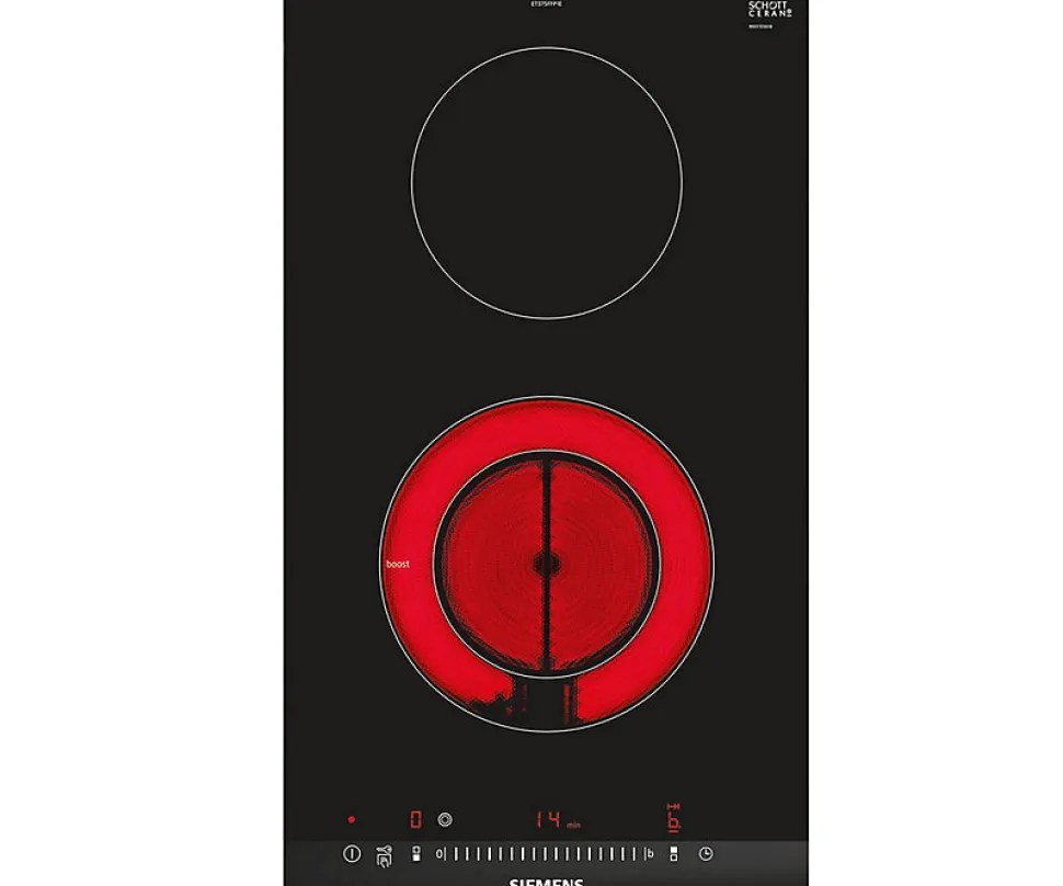 Domino vitrocéramique 30cm 3500w Siemens ET375FFP1E