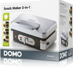 DOMO DO9136C Gaufrier multifonction - Inox