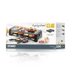 DOMO DO9189G Appareil a raclette 8 personnes - Noir