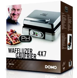 DOMO DO9149W Gaufrier électrique - Inox