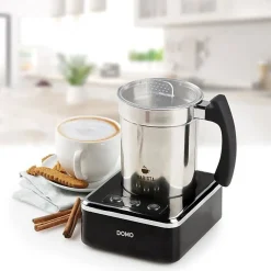 DOMO Mousseur a lait DO717MF Capacité 130 a 230 ml - Gris et noir