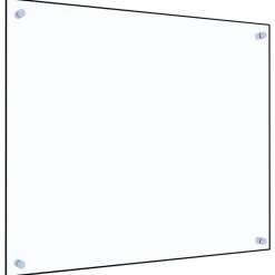 Dosseret de cuisine Transparent 70x60 cm Verre trempé