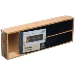 Dérouleur 2 compartiments Noir Black Bambou - 5Five