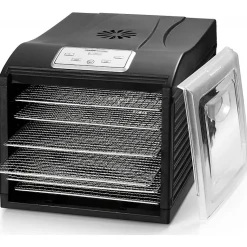 Déshydrateur fruits et légumes 6 plateaux 500w Kitchen Chef SECCO 6 BLACK