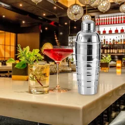 Duo cocktails avec shaker et doseur à alcool inox Fackelmann Bar Concept