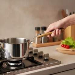 Eclipse - Poignée amovible Bois clair - Eclipse par Cuisinox