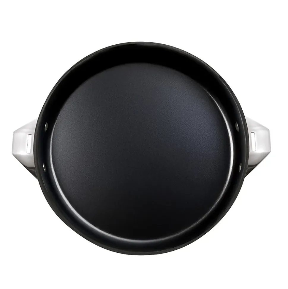 Eclipse - Set 2 poêles 24/28cm revêtement céramique, 1 poignée amovible inox, 1 éplucheur et 1 couteau office