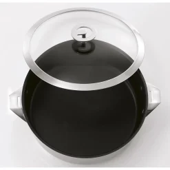 Eclipse - Set 1 sauteuse 24cm revêtement céramique avec couvercle et 2 anses amovibles