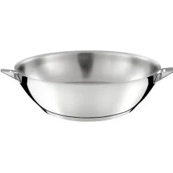 Eclipse - Wok en acier inoxydable diamètre 28 cm
