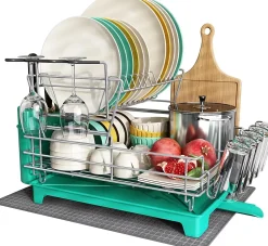 Egoutoire Vaisselle Cuisine 2 Niveaux INOX