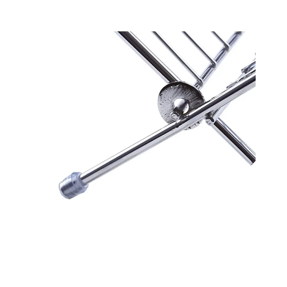 Egouttoir à vaisselle pliant avec plateau en Acier Chromé Violet MSV