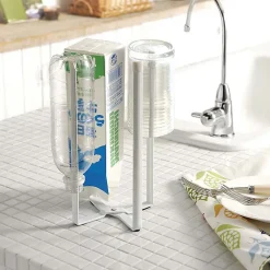 Egouttoir à bouteilles en métal Stand