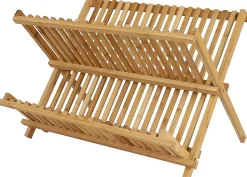 Egouttoir à Vaisselle - Bambou - 2 Niveaux - 43 x 36 x H.28 cm