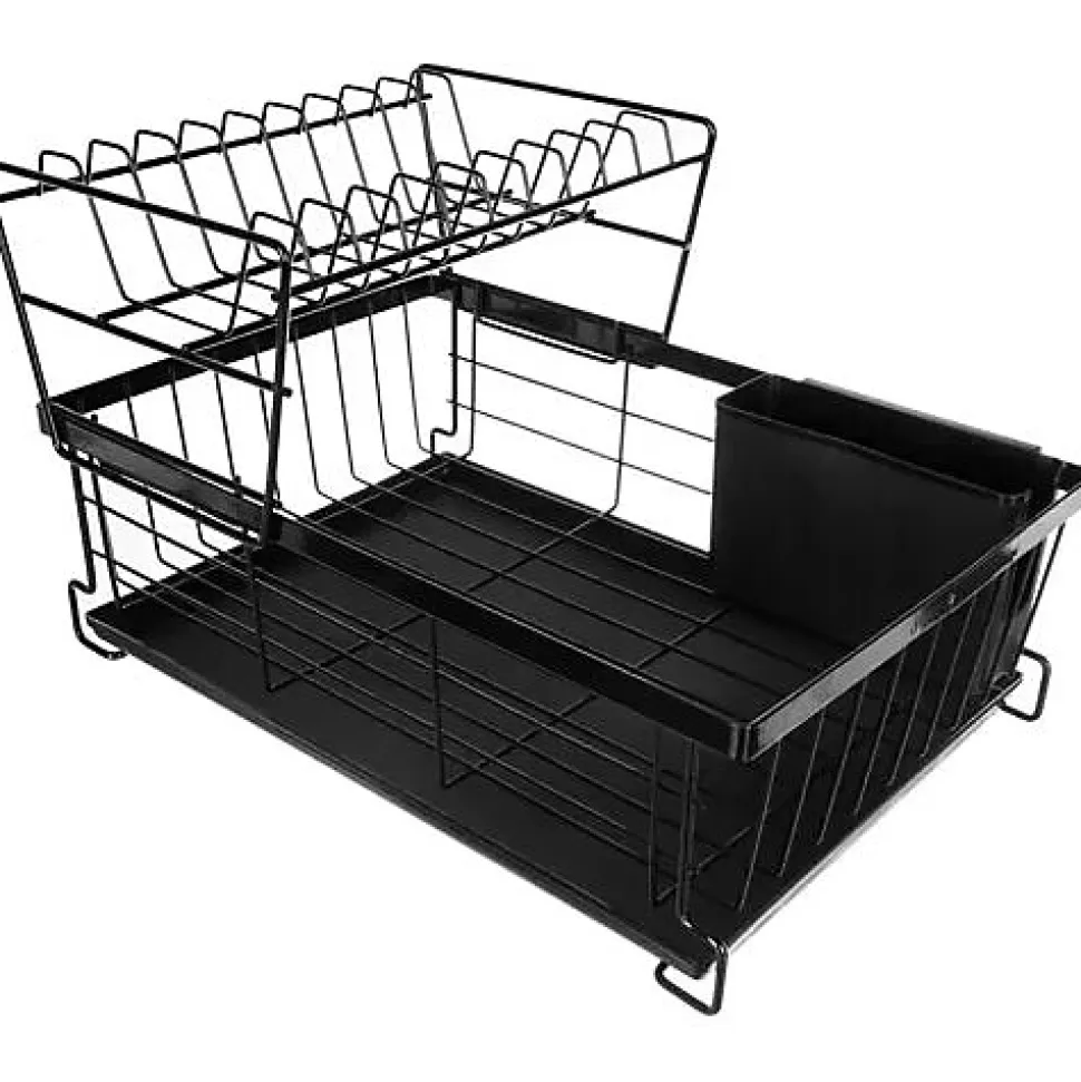 Egouttoir à vaisselle à deux niveaux 43 x 29 x 27 cm