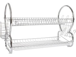 Egouttoir à vaisselle à deux niveaux 22 assiettes