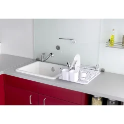Egouttoir à vaisselle en métal chromé Clean