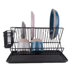 Egouttoir avec bac Lena - Métal filaire