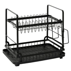 Egouttoir Black edition noir 2 niveaux - Noir- 5five