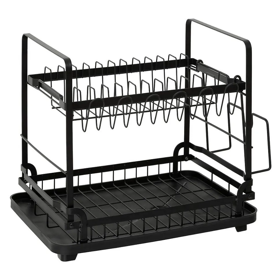 Egouttoir Black edition noir 2 niveaux - Noir- 5five