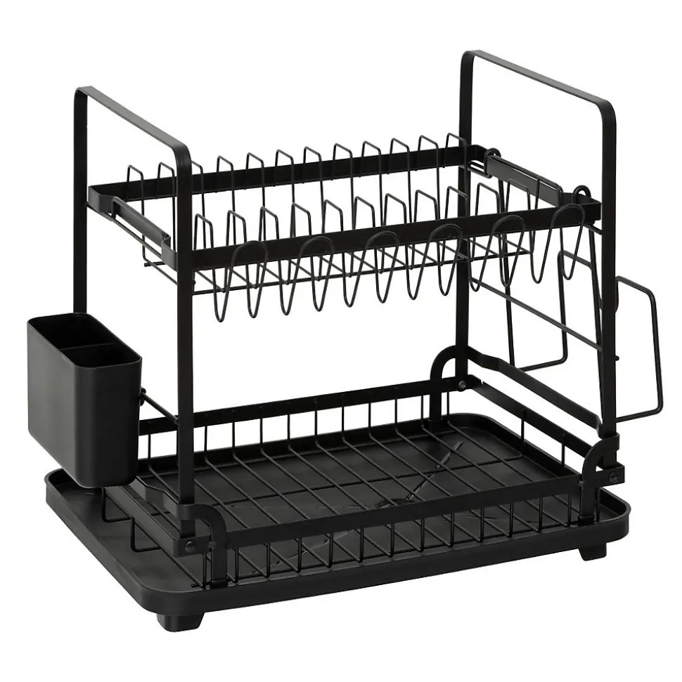 Egouttoir Black edition noir 2 niveaux - Noir- 5five