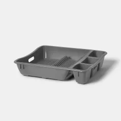 Egouttoir plastique GoodHome Datil gris