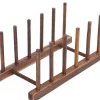 Egouttoir Vaisselle en Bois 5 rangements marron