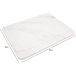 Egouttoir à vaisselle en diatomite blanc l. 40 x L. 30 x Ep. 9 mm Box & Beyond