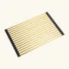 Egouttoir vaisselle rabattable inox doré Helika - dessous de plat doré