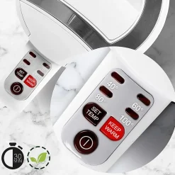 EK30 WE Bouilloire électrique 3000W Capacité 1,5L Température réglable 40 60 80 100 Arrêt automatique Maintien au chaud Duronic